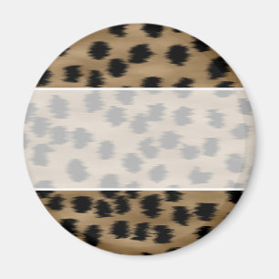 Zwart en bruin Cheetah printpatroon. Magneet