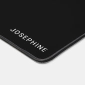 Zwart en bruin Duits Herder Hoofd en Naam Zwart Bureaumat (Hoek)