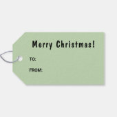 Zwart en bruin Duitse herder en een kerstboom Cadeaulabel (Achterkant Horizontaal)