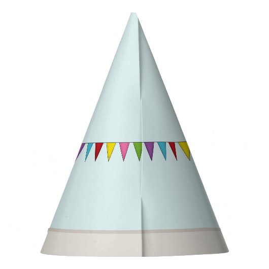 Zwart en bruin Duitse herder kleurrijke verjaardag Feesthoedjes (Achterkant)