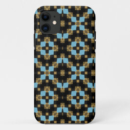 Zwart en bruin geometrisch ontwerp Case-Mate iPhone case