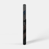 Zwart en bruin Glitter Wave Samsung Galaxy Hoesje (Rechterkant)