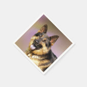 Zwart en bruin GSD Servetten (Hoek)