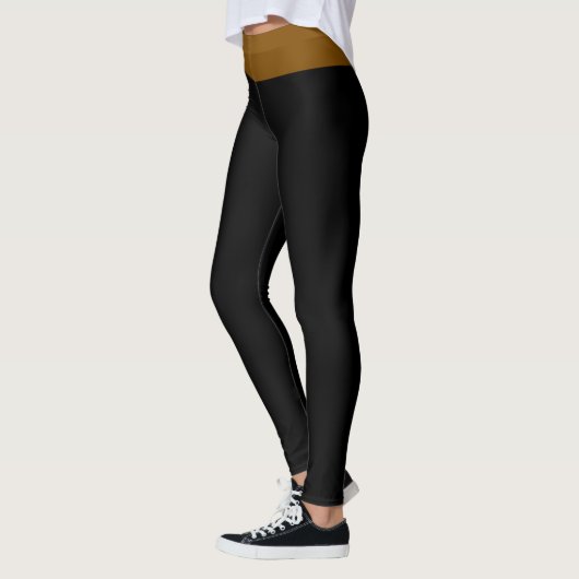 Zwart en bruin leggings (Links)