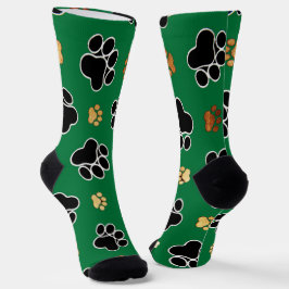 Zwart en bruin luxe hond poot sokken