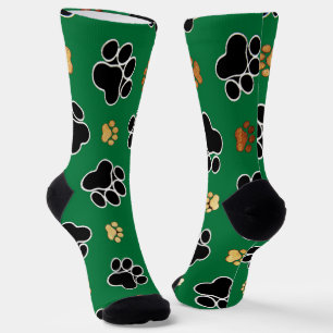 Zwart en bruin luxe hond poot sokken