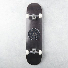 Zwart en Bruin Minimalistisch Avontuur Cirkel Sticker