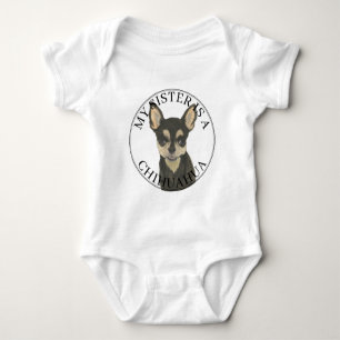 Zwart en bruine Chihuahua-hond grote zus Romper