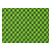 zwart en Chartreuse groen - retro dambord Tafelkleed (Voorkant (Horizontaal))
