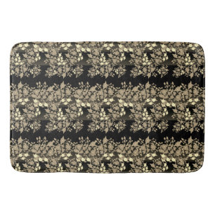 Zwart en chocolade crème badmat