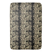 Zwart en chocolade crème badmat (Voorkant Verticaal)