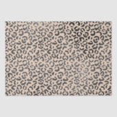 Zwart en Cream Leopard Print Tissuepapier (Voorkant)