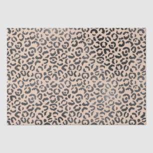 Zwart en Cream Leopard Print Tissuepapier