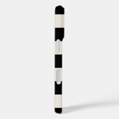 Zwart en Cream Retro Check Case-Mate iPhone Case (Achterkant / Rechts)