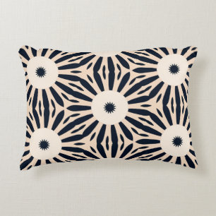 Zwart en Cream Visionaire Vortex accent kussen