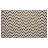 Zwart en crème Chevron bekledingsstof Stof (Fat Quarter)