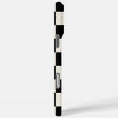 Zwart en Crème Retro Schaken Case-Mate iPhone Case (Achterkant / Rechts)