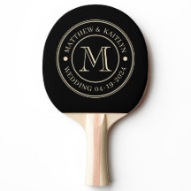 Zwart en Crème Trouw Monogram