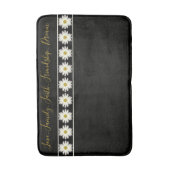 Zwart en crèmekleurig ventilator, geaccentreerd badmat (Voorkant Verticaal)