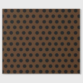 Zwart en donkerbruin pooldot papier (Vlak)