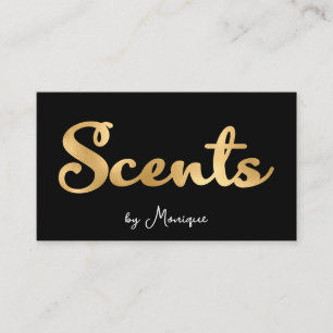 Zwart en Faux Gold Geuren Visitekaartje