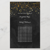 Zwart en Faux Gold Glitter (Voorkant)