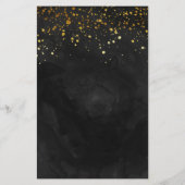 Zwart en Faux Gold Glitter (Achterkant)