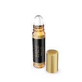Zwart en Faux Gold Parfum Roller Flessenlabel Waterfles Etiket