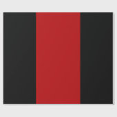 Zwart en Garnet Giftwrap Cadeaupapier (Vlak)