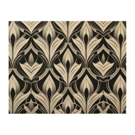 Zwart en gebroken wit contrast hout afdruk