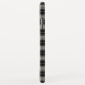 Zwart en gebroken wit geplakt met monogram Case-Mate iPhone case (Achterkant/rechts)