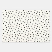 Zwart en gebroken witte eierschaal patronen inpakpapier vel (Voorkant 2)