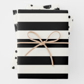 Zwart en gebroken witte eierschaal patronen inpakpapier vel (In situ)