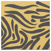 Zwart en geel Abstract Zebra Pattern Stof (Close Up)