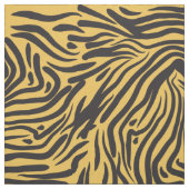 Zwart en geel Abstract Zebra Pattern Stof (Swatch)