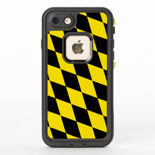 Zwart en geel Bavaria Diamond Flag Patroon