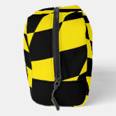 Zwart en geel Bavaria Diamond Flag Patroon Toilettasje (Rechts)