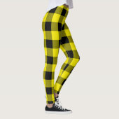 Zwart en geel Check Leggings (Rechts)