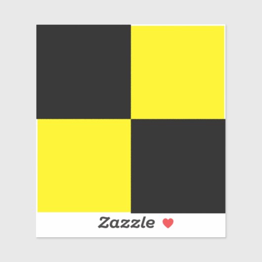 Zwart en geel crashtest dummy vinyl stickers (Vel)