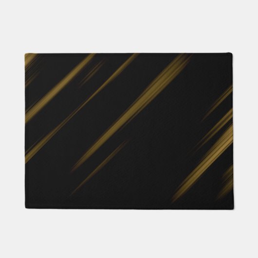 zwart en geel deurmat (Voorkant)