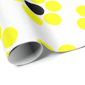 Zwart en Geel Eenvoudige Moderne Retro Cadeaupapier (Rol Hoek)