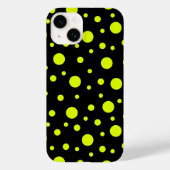Zwart en geel elegantie Case-Mate iPhone case (Achterkant)
