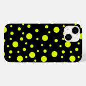 Zwart en geel elegantie Case-Mate iPhone case (Achterkant (horizontaal))