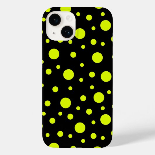 Zwart en geel elegantie Case-Mate iPhone case (Achterkant)