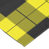 Zwart en geel geplakt tafelkleed (Gekanteld)