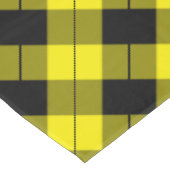 Zwart en geel geruite geruite tafelkleed (Gekanteld)