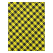 Zwart en geel geruite geruite tafelkleed (Voorkant)