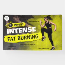 Zwart en geel gym fitness oefening training