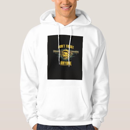 Zwart en geel Hoodies Design (Voorkant)