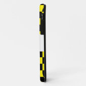 Zwart en geel ingecheckt patroon Case-Mate iPhone case (Achterkant/links)
